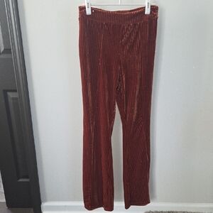 Velvet Ribbed Yoga Pants